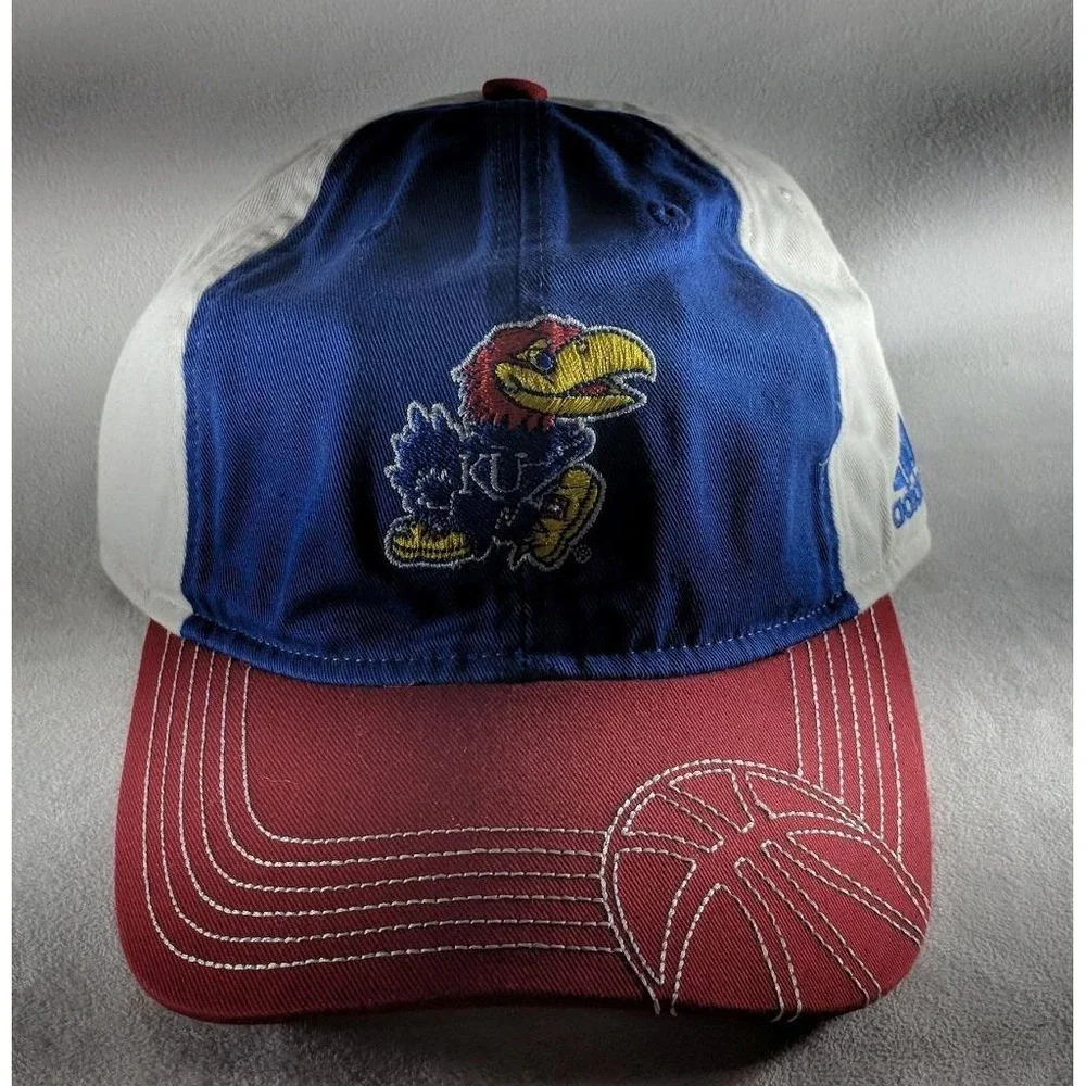 Adidas Adult One Size Fits All Kansas Jayhawks NCAA‎ Baseball Hat Cap NEW